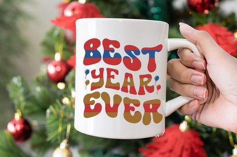 Retro New Year SVG Bundle SVG Regulrcrative 