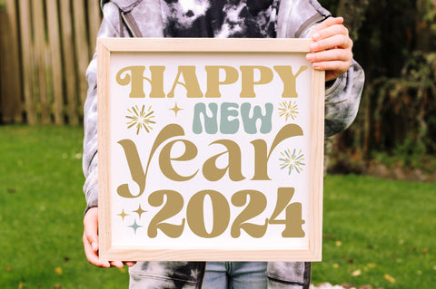 Retro New Year Svg Bundle SVG Regulrcrative 