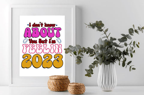 Retro New Year SVG Bundle SVG Regulrcrative 