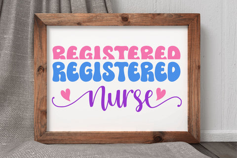 Retro Nurse SVG Bundle SVG Regulrcrative 