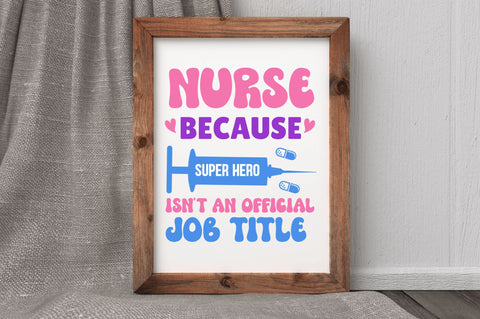 Retro Nurse SVG Bundle SVG Regulrcrative 