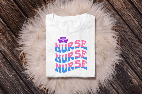 Retro Nurse SVG Bundle SVG Regulrcrative 