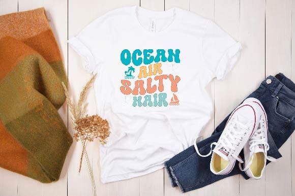 Retro Ocean Air Salty Hair Svg SVG SVGista 