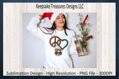 Retro Peace Love Mrs. Claus, Retro Mrs. Claus PNG, Christmas Tie Dye, Hand Drawn Sublimation Design, Digital Download, Printable PNG Sublimation Keepsake Treasures Designs LLC. 