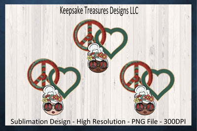 Retro Peace Love Mrs. Claus, Set Of Three Different Colors, Xmas Tie Dye, Sublimation PNG, Retro Christmas, Digital Download, PNG Printable Sublimation Keepsake Treasures Designs LLC. 
