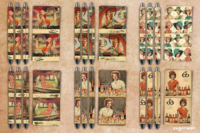 Retro Pen Wrap | Sublimation Sublimation SvgOcean 