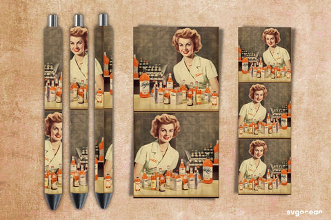 Retro Pen Wrap | Sublimation Sublimation SvgOcean 