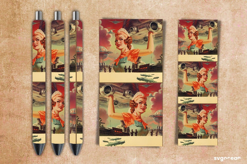 Retro Pen Wrap | Sublimation Sublimation SvgOcean 