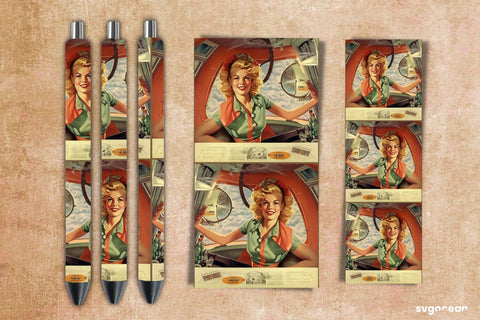 Retro Pen Wrap | Sublimation Sublimation SvgOcean 
