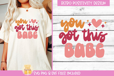 Retro Positivity SVG Bundle | 10 Positive Shirt Quotes SVG Cheese Toast Digitals 