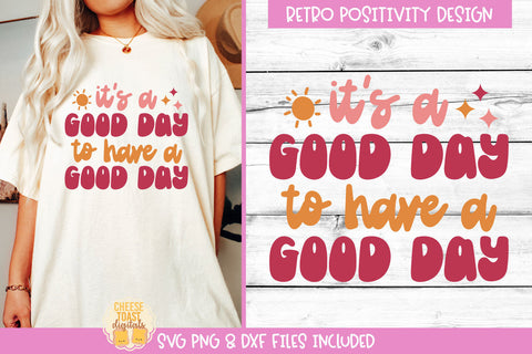 Retro Positivity SVG Bundle | 10 Positive Shirt Quotes SVG Cheese Toast Digitals 