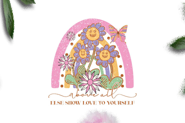 Retro Rainbow Quote Sublimation Sublimation Jagonath Roy 