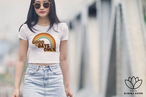 Retro Rainbow - Vintage Graphic Design Sublimation SVG Karma Genie Graphics 