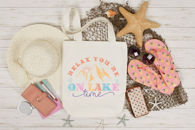 Retro Relax You re on Lake Time SVG SVG SVGista 