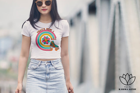 Retro Roller-Skate - Graphic Design Sublimation SVG Karma Genie Graphics 