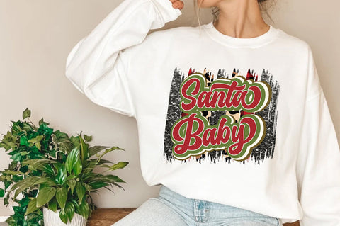 Retro Santa Baby Sublimation Sublimation Jagonath Roy 