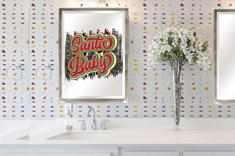 Retro Santa Baby Sublimation Sublimation Jagonath Roy 