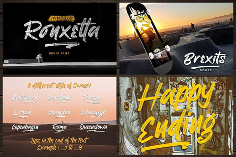 Retro Script Bundle Font studioalmeera 