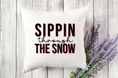 Retro Sippin through the snow SVG SVGista 