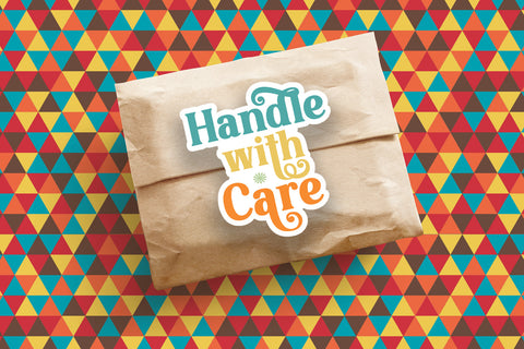 Retro Small Business Packaging Stickers I Retro Stickers SVG Happy Printables Club 