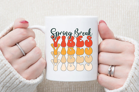 Retro Spring Break Vibes PNG Sublimation Sublimation designartist 