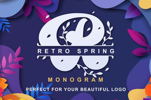 Retro Spring - Monogram Font Dumadistyle 