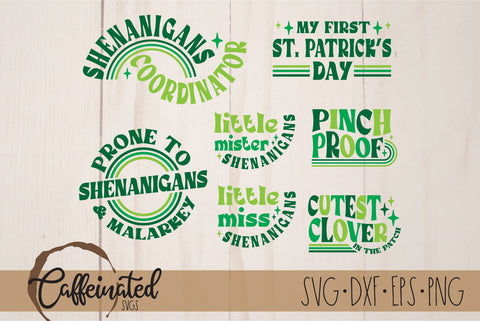 Retro St. Patrick's Day SVG Bundle SVG Caffeinated SVGs 