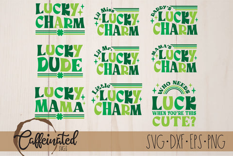 Retro St. Patrick's Day SVG Bundle SVG Caffeinated SVGs 