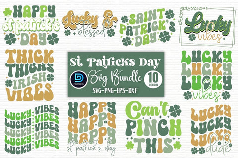 Retro St Patrick's Day Svg Bundle SVG DESIGNISTIC 