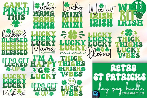 Retro St patrick's Day SVG Bundle SVG DESIGNISTIC 