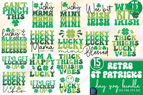 Retro St patrick's Day SVG Bundle SVG DESIGNISTIC 