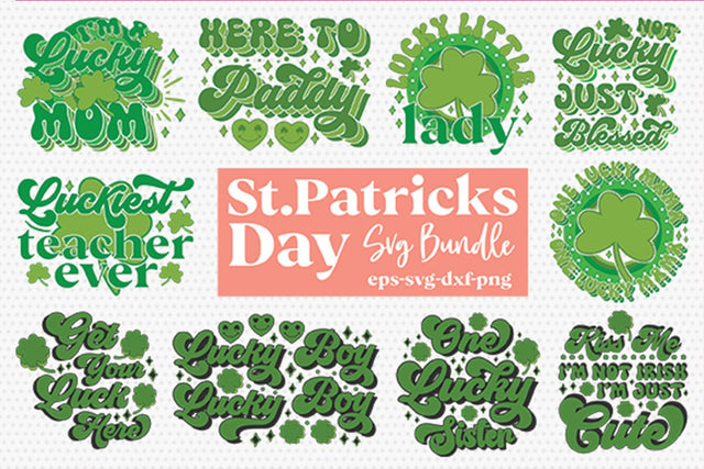 Retro St Patrick's Day SVG Bundle SVG md faruk hossain 
