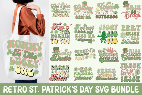 Retro St. Patrick's Day Svg Bundle SVG Rupkotha 