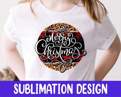 Retro Style Merry Christmas png Leopard Christmas Sublimation Gift Idea For Christmas Sublimation iStyleDesign 