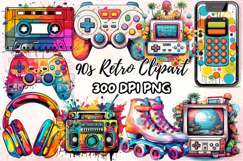 Retro Sublimation Clipart Bundle Sublimation Regulrcrative 