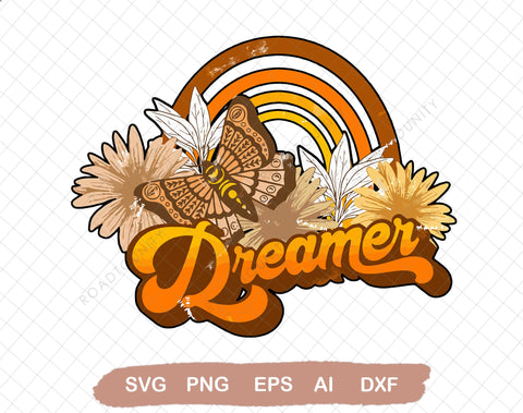 Retro Sublimations, Designs Downloads, Vintage Sublimations, svg, Clipart, Sublimation Downloads, Rock, Boho, Butterfly SVG DiamondDesign 