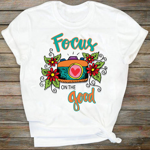 Retro Sublimations, Positive Sublimation, Wildflower, Camera, Focus on the Good,Svg File for Cricut, Ai, Png, Dxf. Eps SVG DiamondDesign 