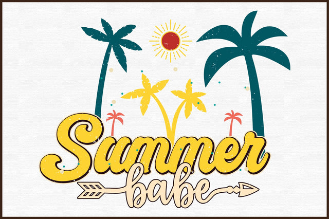 Retro Summer Babe PNG Sublimation designartist 