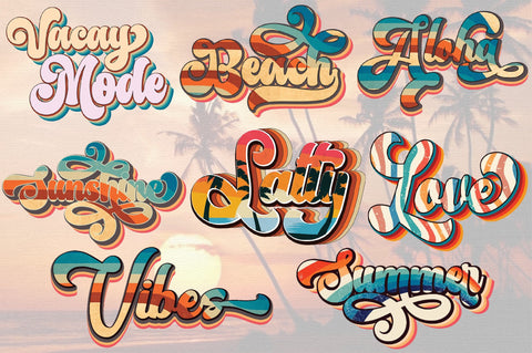 Retro Summer Bundle Sublimation Sublimation designartist 