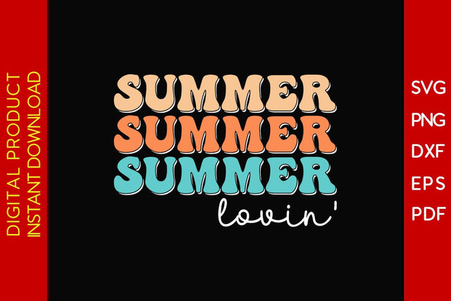 Retro Summer lovin' Summer Vacation SVG PNG PDF Cut File SVG Creativedesigntee 