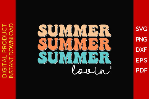 Retro Summer lovin' Summer Vacation SVG PNG PDF Cut File SVG Creativedesigntee 