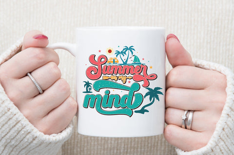 Retro Summer On My Mind PNG Sublimation designartist 