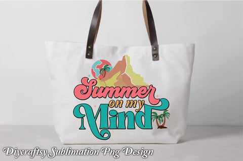 Retro Summer On My Mind Sublimation SVG Creativeart88 