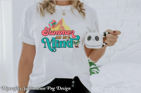 Retro Summer On My Mind Sublimation SVG Creativeart88 