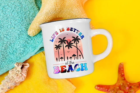 Retro Summer PNG | Life is Better at the Beach Sublimation CraftLabSVG 