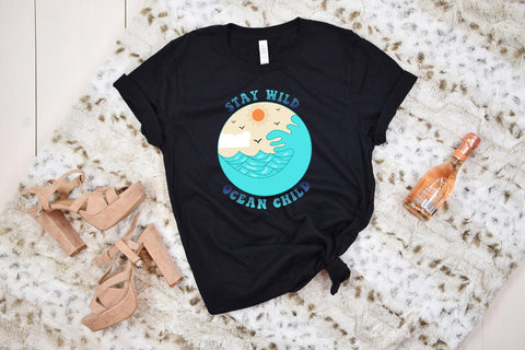 Retro Summer PNG, Stay Wild Ocean Child Sublimation CraftLabSVG 