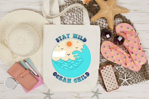 Retro Summer PNG, Stay Wild Ocean Child Sublimation CraftLabSVG 