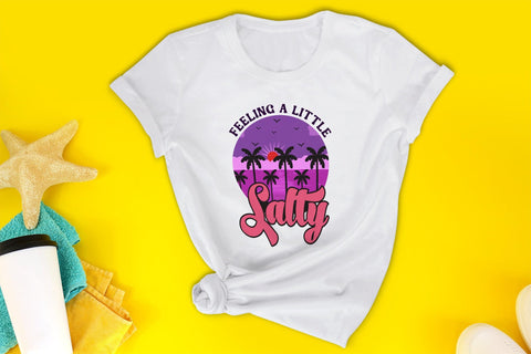 Retro Summer PNG Sublimation | Feeling a Little Salty Sublimation CraftLabSVG 