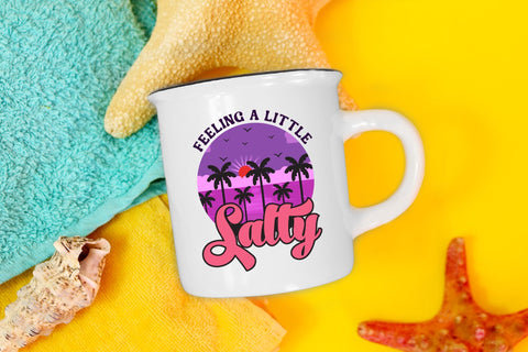 Retro Summer PNG Sublimation | Feeling a Little Salty Sublimation CraftLabSVG 