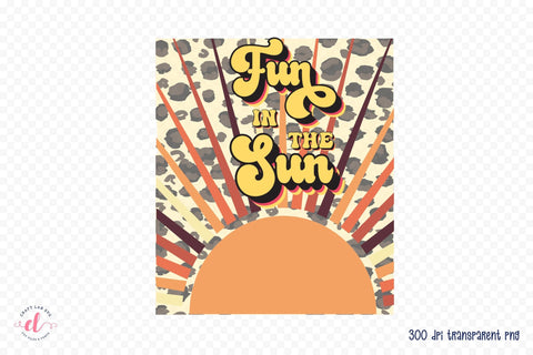 Retro Summer PNG Sublimation | Fun in the Sun Sublimation CraftLabSVG 